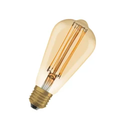 OSRAM LED Vintage 1906 Edison, goud, E27, 5,8 W, 822, dimbaar.