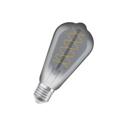 OSRAM LED Vintage 1906 Edison, grijs, E27, 7,8 W, 818, dimbaar.