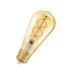 OSRAM LED Vintage 1906 Edison, goud, E27, 4W, 2.000K, dimbaar.