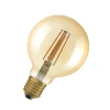 OSRAM LED Vintage 1906, G95, E27, 6,5 W, goud, 2.400 K, dimbaar.