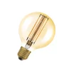 OSRAM LED Vintage 1906, G80, E27, 5,8 W, goud, 2.200 K, dimbaar.