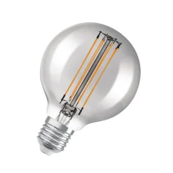 OSRAM LED Vintage 1906, G80, E27, 11 W, grijs, 1.800 K, dimbaar.