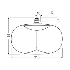 OSRAM LED Vintage Big Elipse E27 4W 818 Filament rook dimbaar