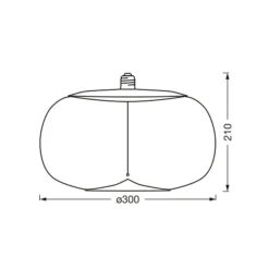 OSRAM Vintage 1906 Big Elipse, rook, E27, 1.800 K, gloeidraad