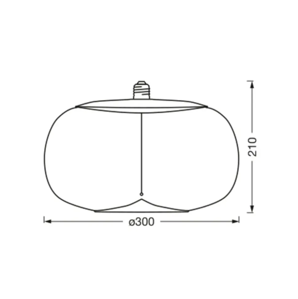 OSRAM Vintage 1906 Big Elipse, rook, E27, 1.800 K, gloeidraad