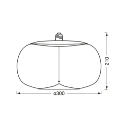 OSRAM Vintage 1906 Big Elipse, amber, E27, 2.700 K, gloeidraad