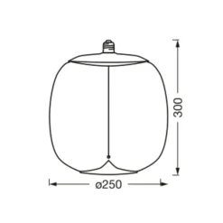 OSRAM Vintage 1906 Big Oval, amber, E27, 2.700 K, gloeidraad