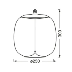 OSRAM Vintage 1906 Big Oval, rook, E27, 1.800 K, gloeidraad
