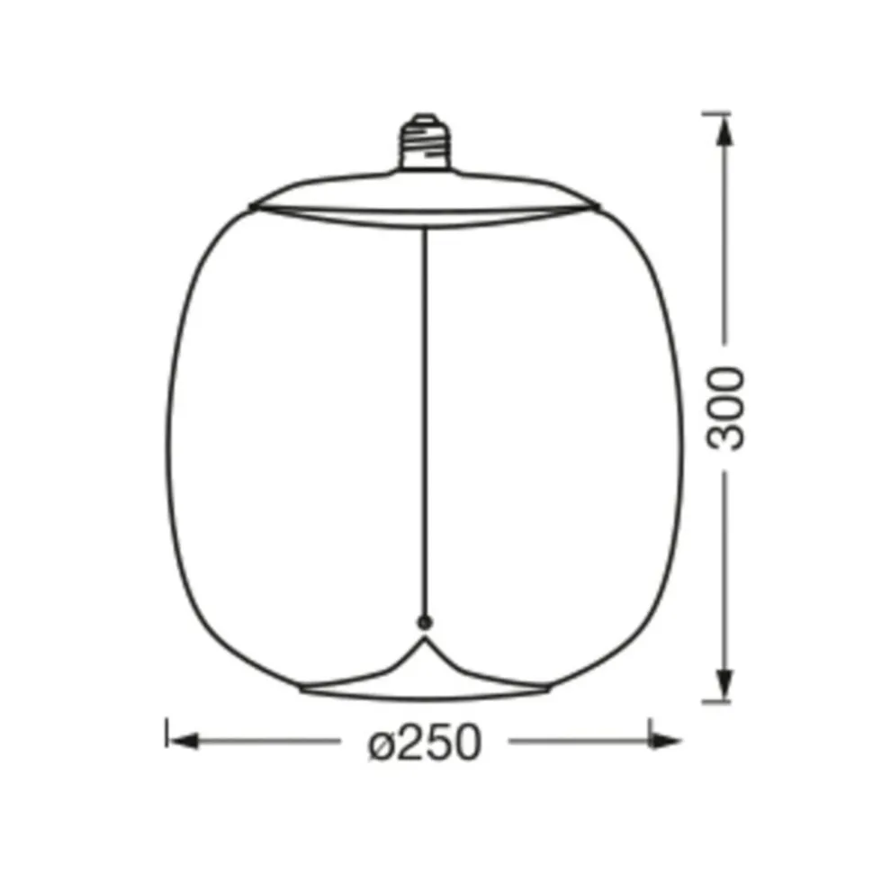 OSRAM Vintage 1906 Big Oval, rook, E27, 1.800 K, gloeidraad