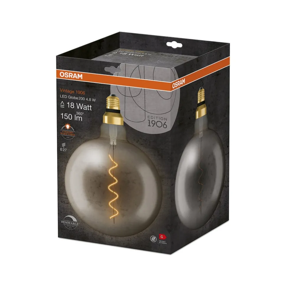 OSRAM vintage 1906 bol G200 E27 4,8W smoke dim