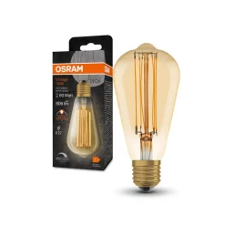 OSRAM vintage 1906 E27 8,8W LED ST64 822 goud dim