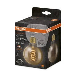 OSRAM vintage 1906 LED bol G95 E27 7W goud dim