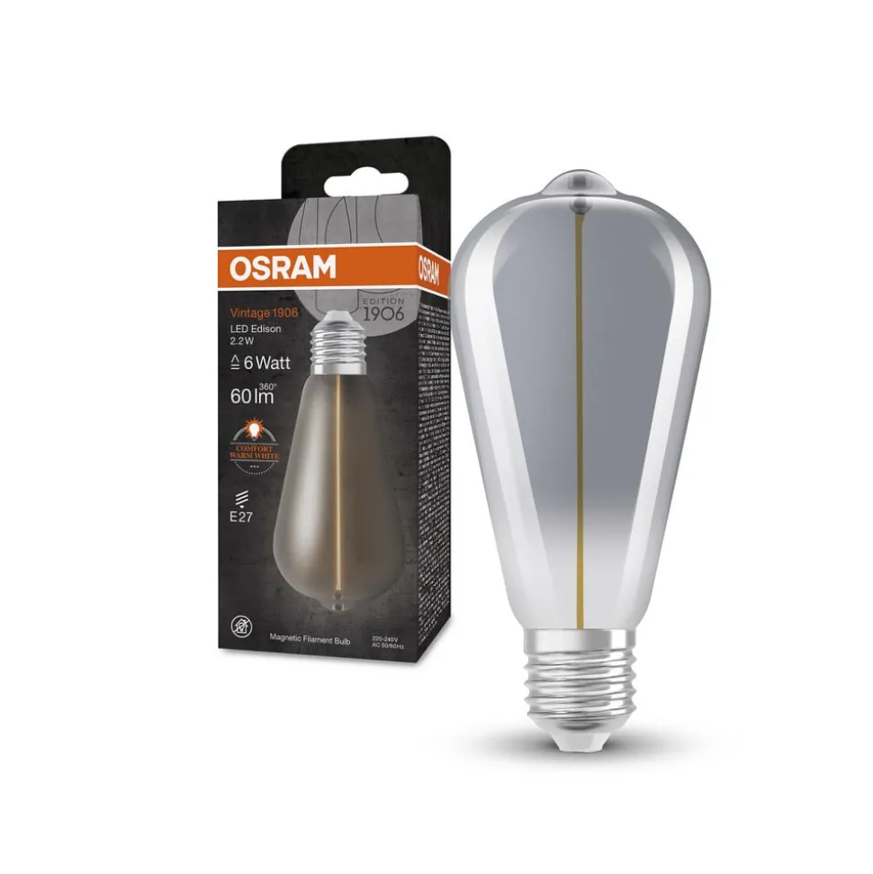 OSRAM Vintage 1906 LED rustiek E27 2,2W 818 smoke