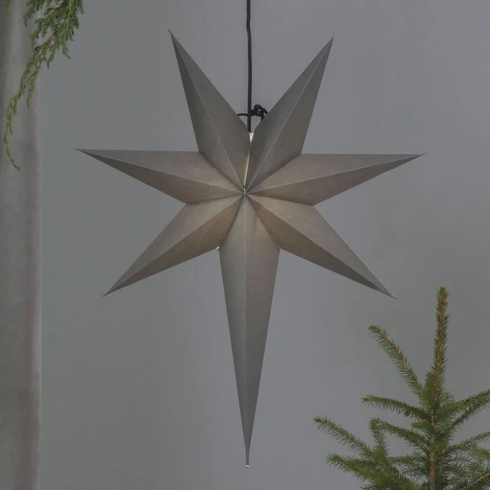 Ozen papieren ster met een lange Zack