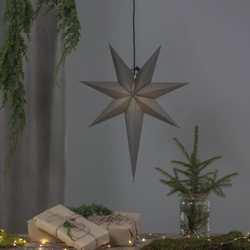 Ozen papieren ster met een lange Zack