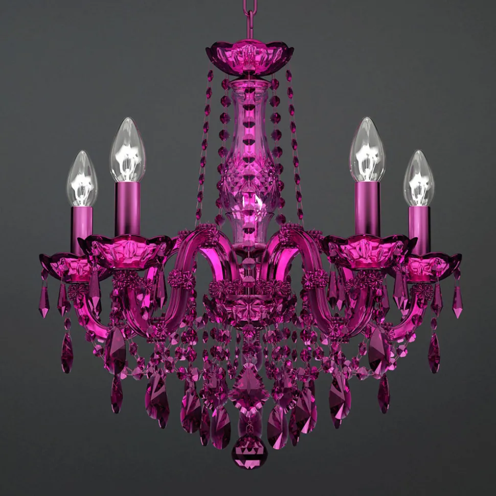 Paarskleurige kroonluchter Maria Teresa