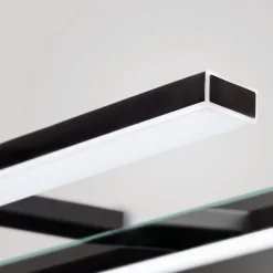 Pandora LED spiegellamp, mat zwart, 30,8 cm