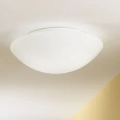 Pandora plafondlamp, Ø 36 cm, glas, wit