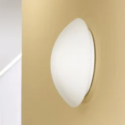 Pandora plafondlamp, Ø 36 cm, glas, wit