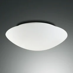 Pandora plafondlamp, Ø 36 cm, glas, wit