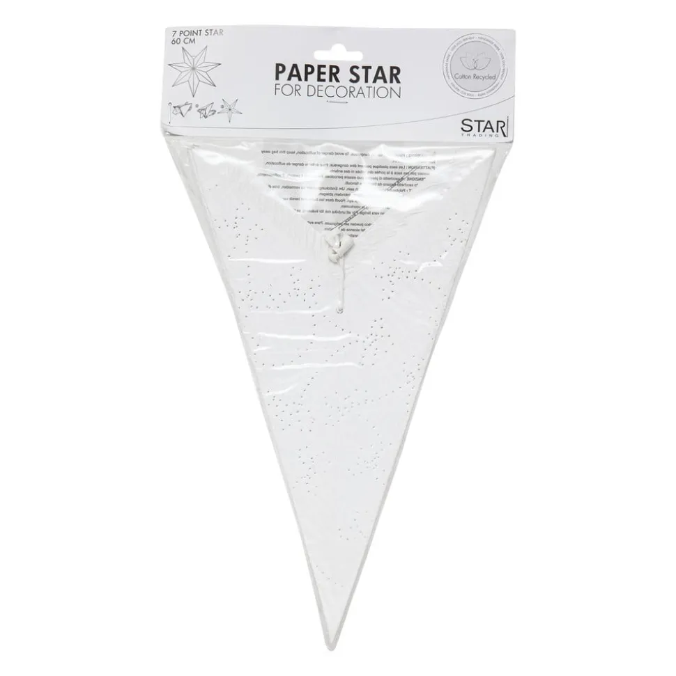 Papieren ster Decorus zonder verlichting