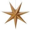 Papieren ster Kiara, bruin, E14, hoogte 75 cm