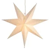 Papieren ster Sensy met zacht patroon, hangend
