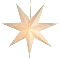 Papieren ster Sensy met zacht patroon, hangend