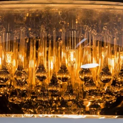 Parel plafondlamp van glas, Ø 50 cm