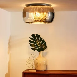 Parel plafondlamp van glas, Ø 40 cm