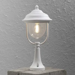 Parma sokkellamp, wit