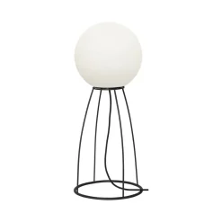 Patio lamp Mallorca 70 cm zwart/wit kunststof/metaal