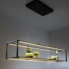 Paul Neuhaus Contura LED hanglamp, zwart, metaal, dimmer
