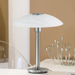 Paul Neuhaus Enova tafellamp, staalkleurig