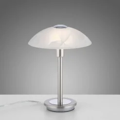 Paul Neuhaus Enova tafellamp, staalkleurig