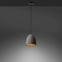 Paul Neuhaus Eton hanglamp, grijs, beton, Ø 21 cm, G9