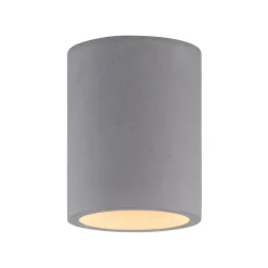 Paul Neuhaus Eton plafondlamp, grijs, beton, Ø 11 cm, GU10