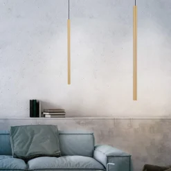 Paul Neuhaus Fluit hanglamp 1-lamp messing