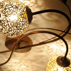 Paul Neuhaus Greta plafondlamp, 72 cm, 4-lamps, metaal, G9