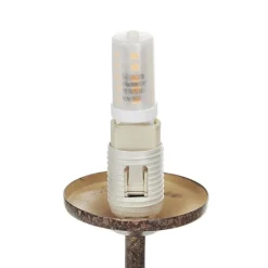 Paul Neuhaus Greta tafellamp, roest/goud, metaal, 2-lamps, G9