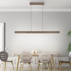 Paul Neuhaus hanglamp Adriana, bruin, lengte 160 cm