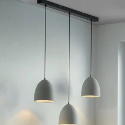 Paul Neuhaus hanglamp Eton, 3-lamps, 100 cm, beton, G9