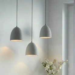 Paul Neuhaus hanglamp Eton, 3-lamps, 100 cm, beton, G9