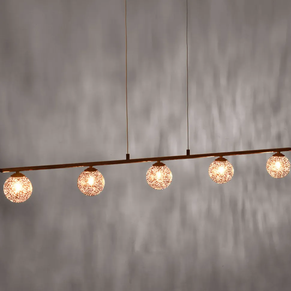 Paul Neuhaus hanglamp Greta, 132 cm, 5-lamps, metaal, G9