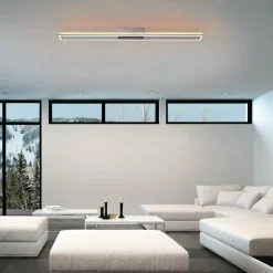 Paul Neuhaus Helix LED plafondlamp, rechthoekig