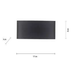 Paul Neuhaus LED buiten wandlamp Carlo, 17 cm, 6-lamps, IP54