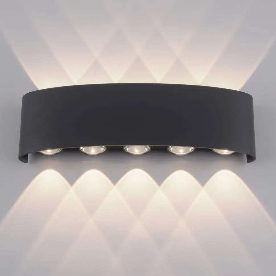 Paul Neuhaus LED buiten wandlamp Carlo, 27cm, 10-lamps, IP54