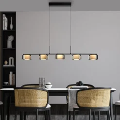 Paul Neuhaus LED hanglamp Rika, 119 cm, glas, dimbaar