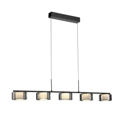 Paul Neuhaus LED hanglamp Rika, 119 cm, glas, dimbaar