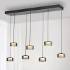 Paul Neuhaus LED hanglamp Rika, 135 cm, glas, dimbaar